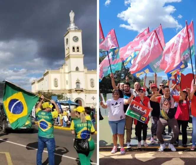 Militantes de Bolsonaro e Lula estão mobilizados em Apucarana