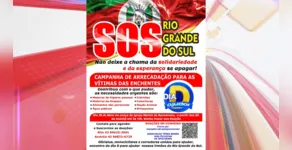  Campanha é voltada para ajudar moradores do Rio Grande do Sul 