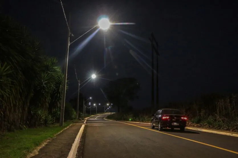 Apucarana leva iluminação a acesso rodoviário e rota turística rural