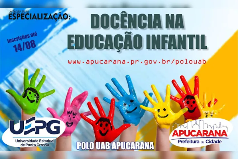  Especialização em Docência na Educação Infantil da Universidade Estadual de Ponta Grossa 