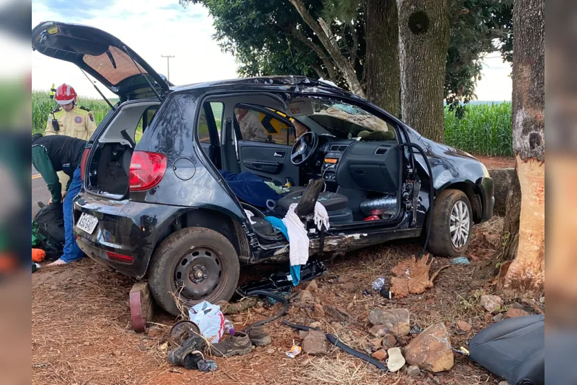Grave acidente deixa três mulheres feridas na PR-532 em Apucarana
